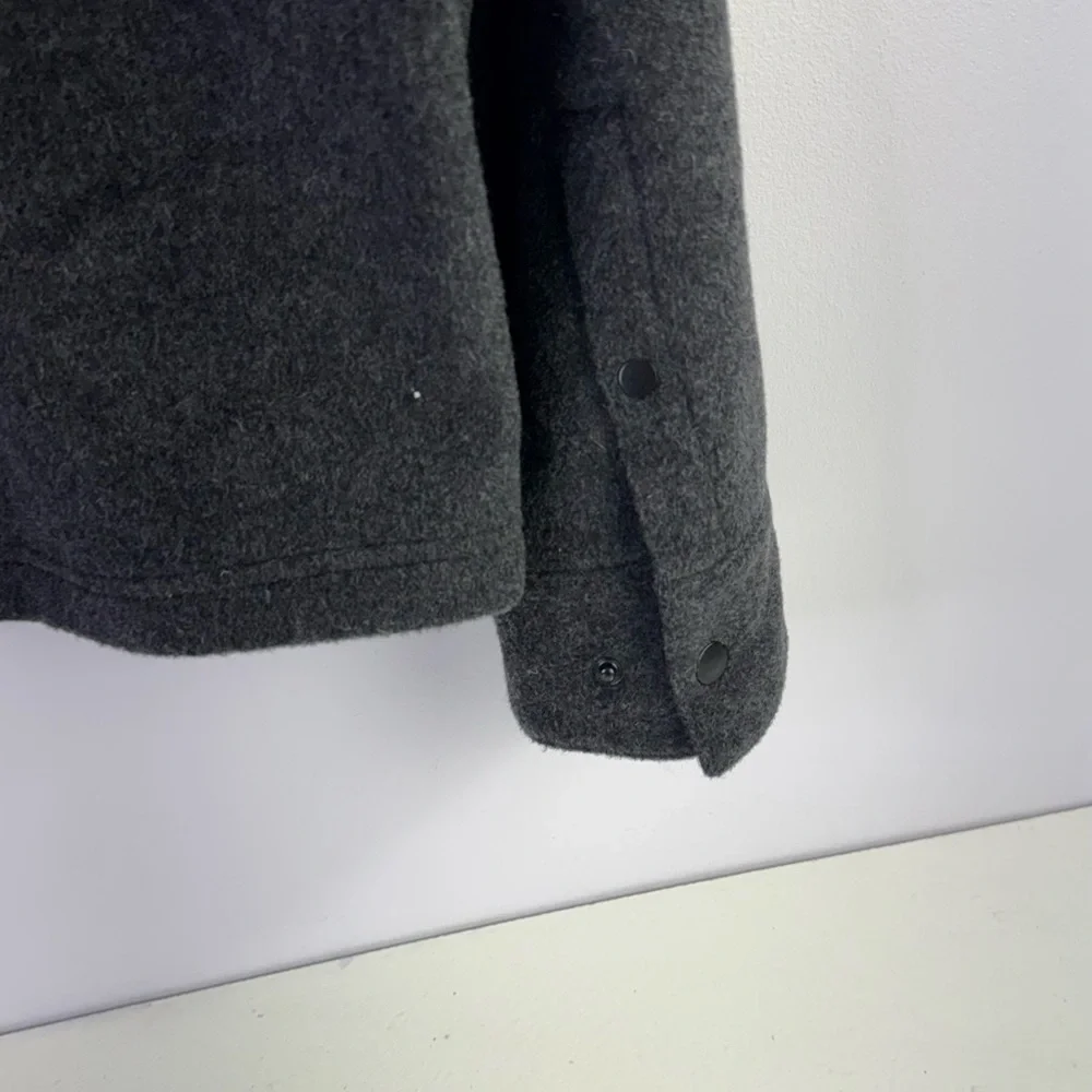 Smartwool Dark Grey Wool Blend Full Zip Jacket Size: medium